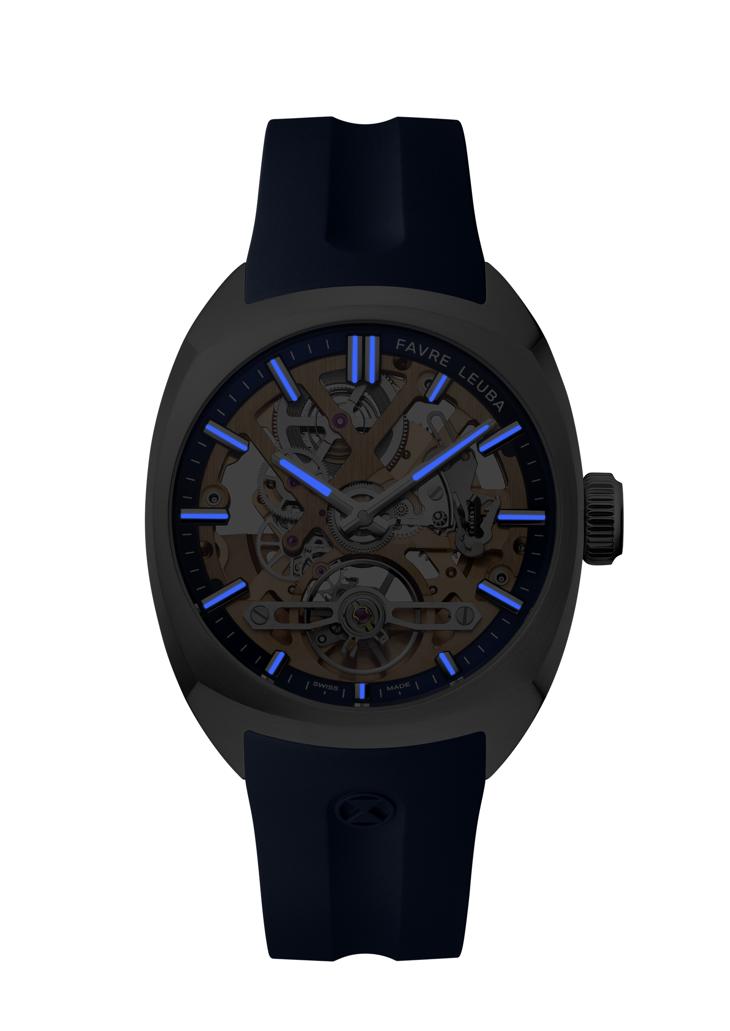 Favre Leuba Chief Skeleton Gold Movement Blue
