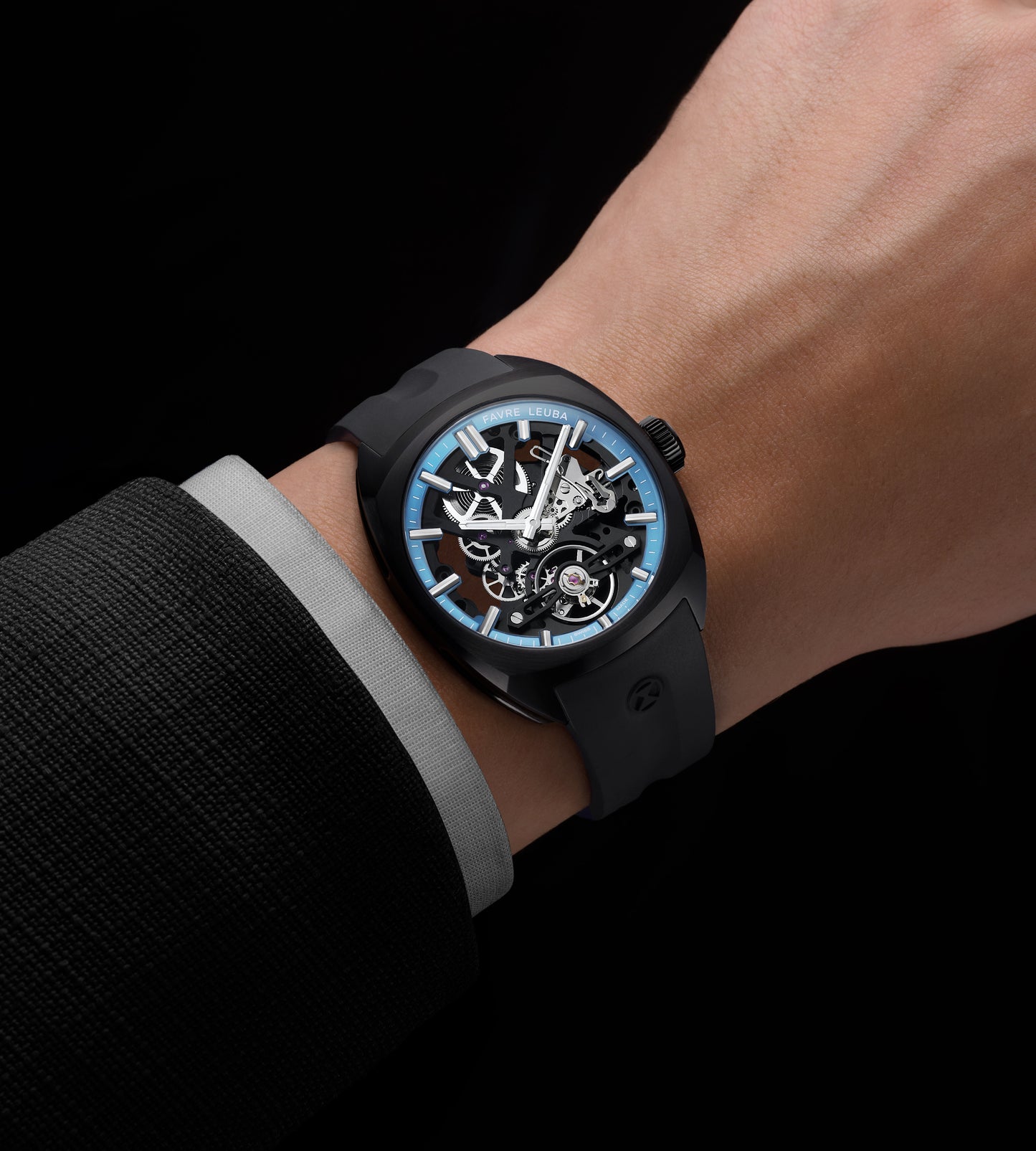 Favre Leuba Chief Skeleton DLC Ice Blue