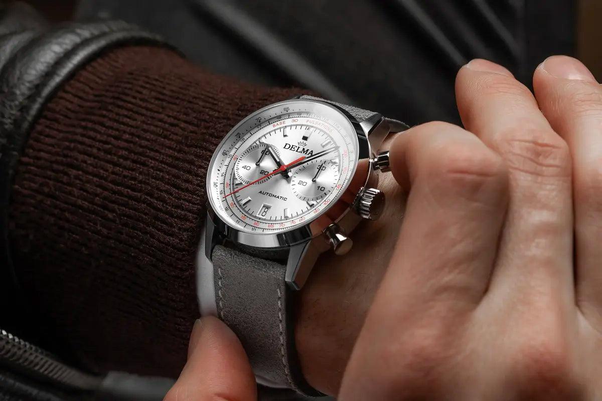 DELMA CONTINENTAL PULSOMETER SILVER