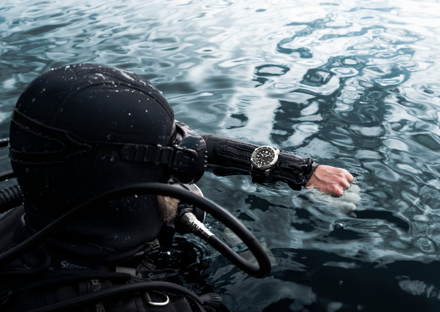 DELMA QUATTRO BLUE DIAL BLACK BEZEL