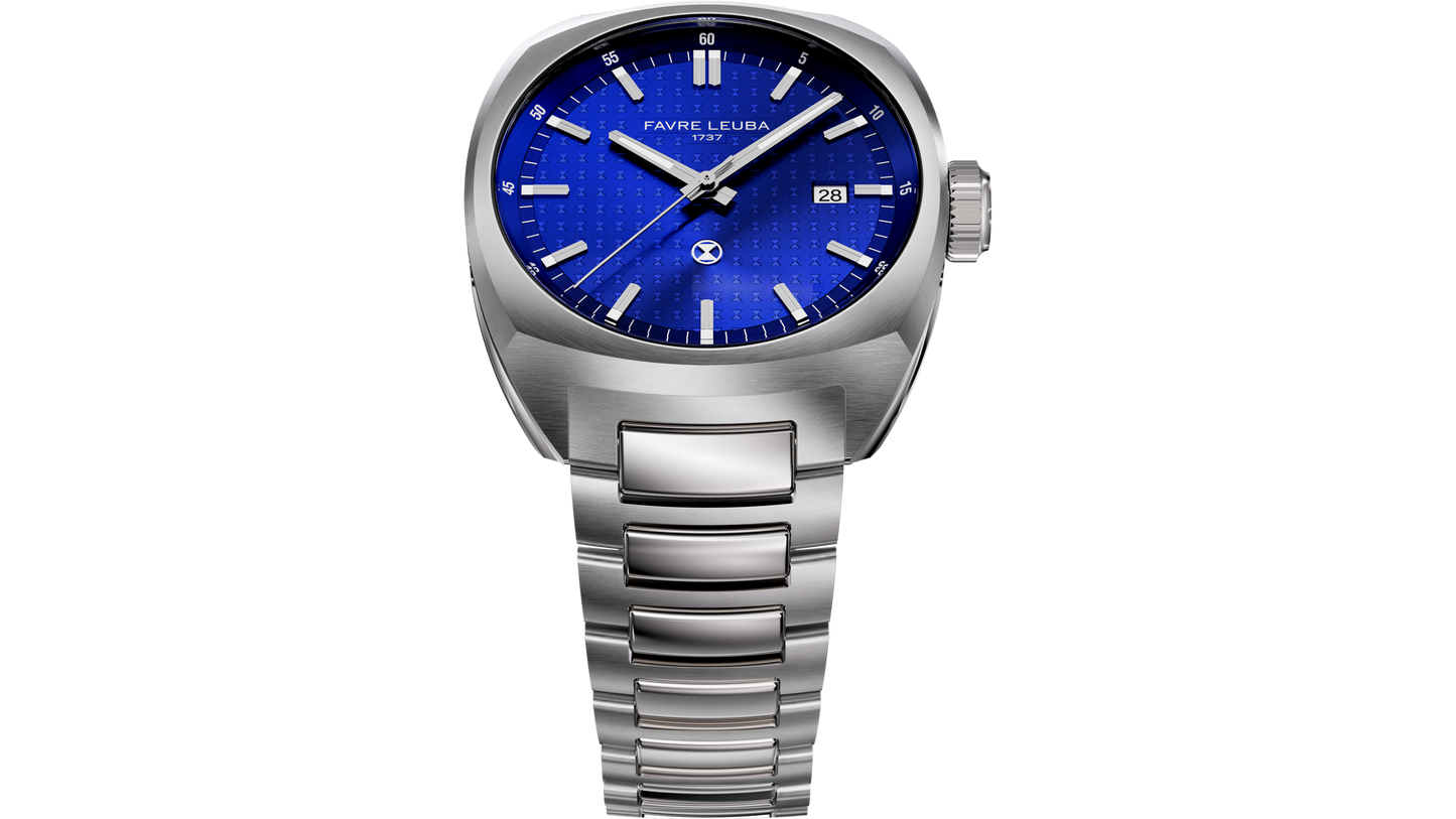 Favre Leuba Chief Date Blue Dial