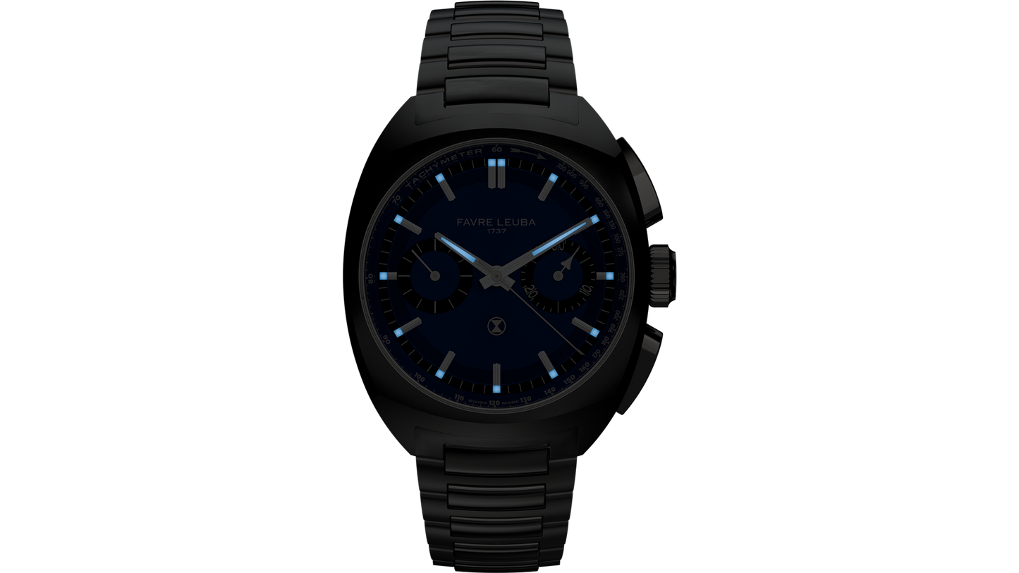 Favre Leuba Chief Chronograph Black Dial