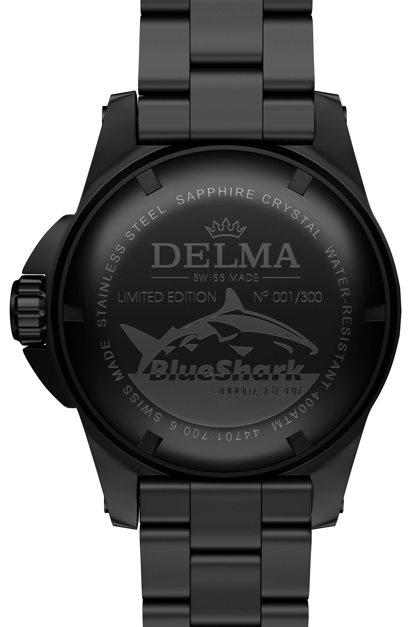 BLUE SHARK III BLACK Edition ORANGE Dial