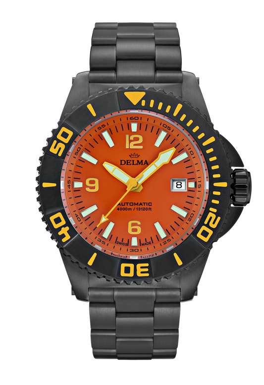BLUE SHARK III BLACK Edition ORANGE Dial