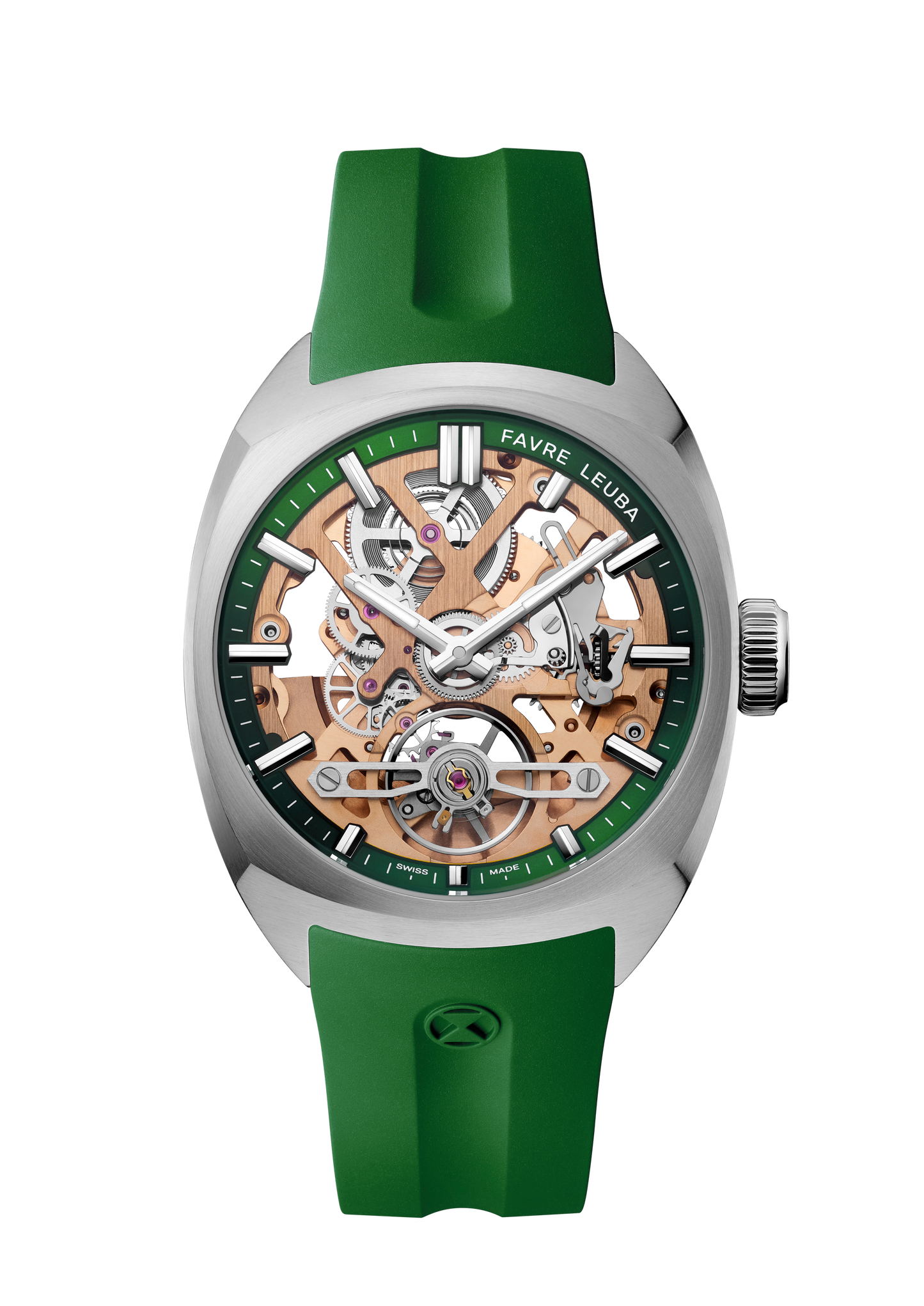 Favre Leuba  Chief Skeleton Gold Movement Green