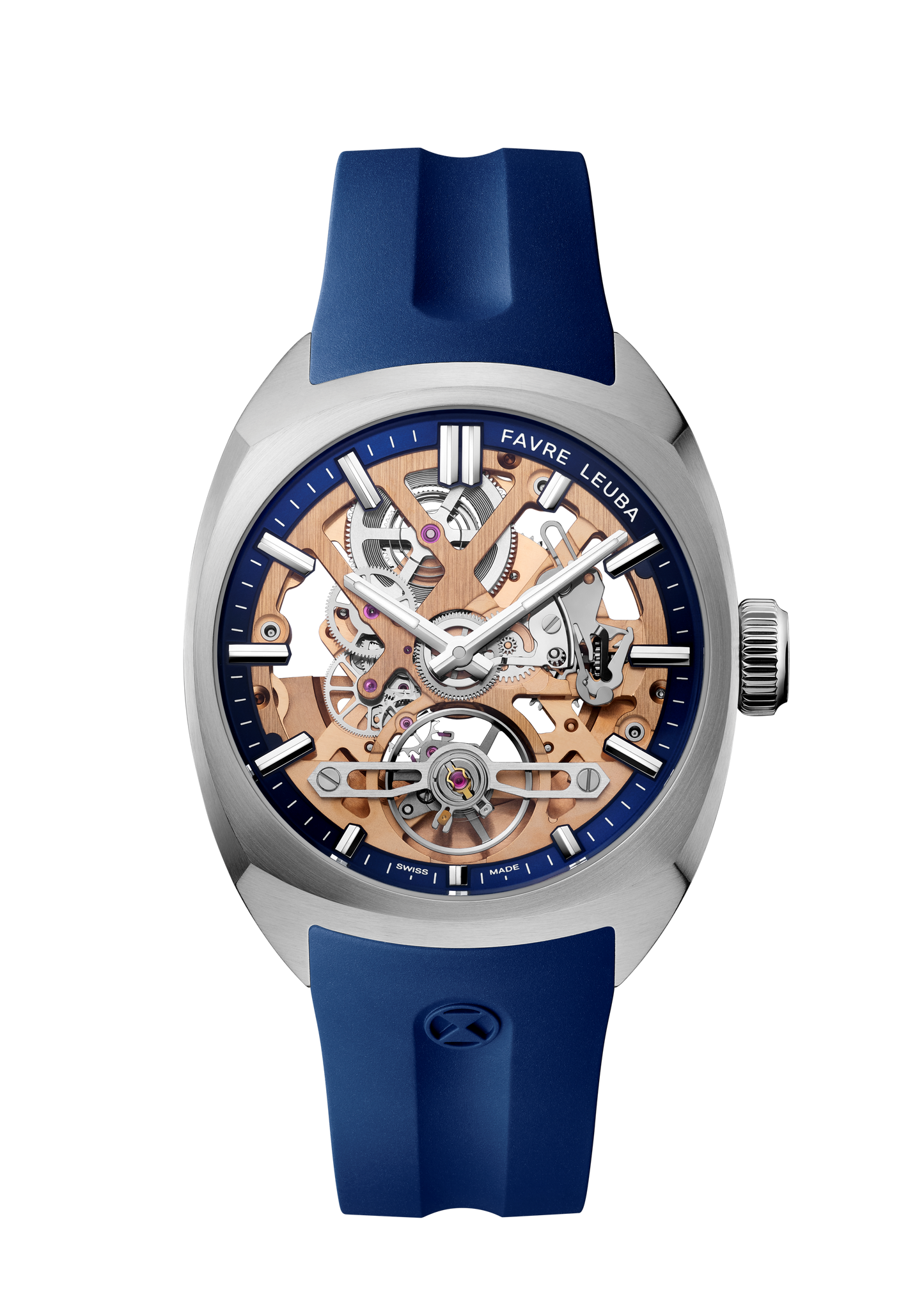 Favre Leuba  Chief Skeleton Gold Movement Blue
