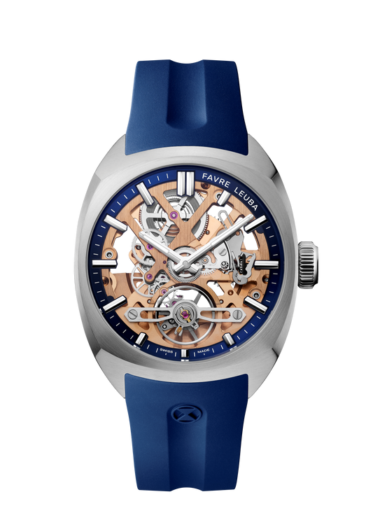 Favre Leuba  Chief Skeleton Gold Movement Blue