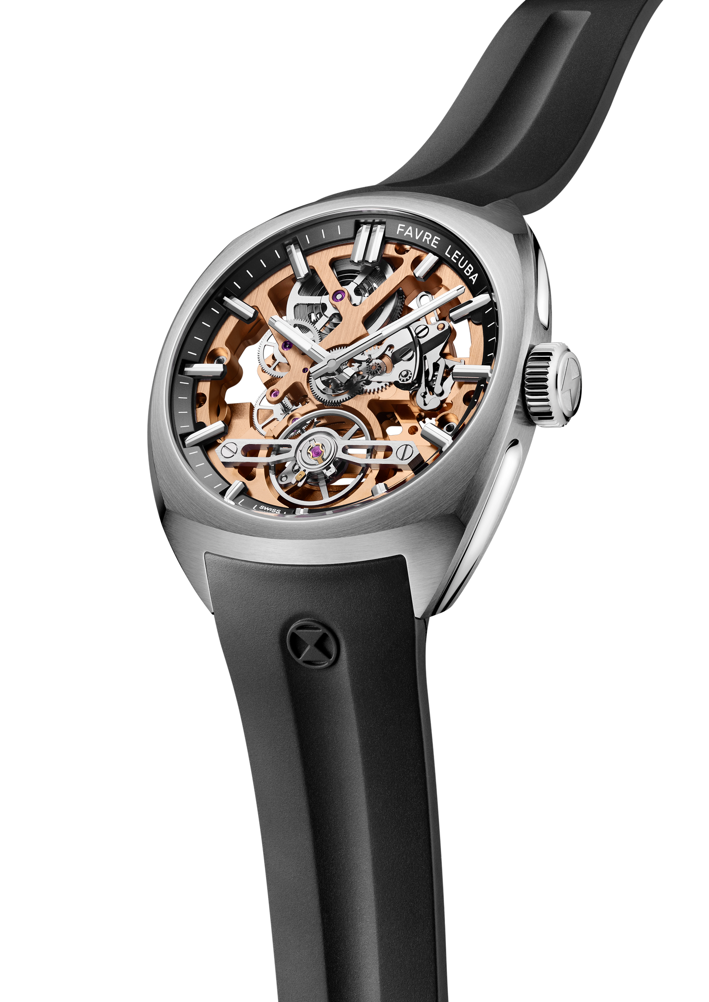 Favre Leuba  Chief Skeleton Gold Movement Black