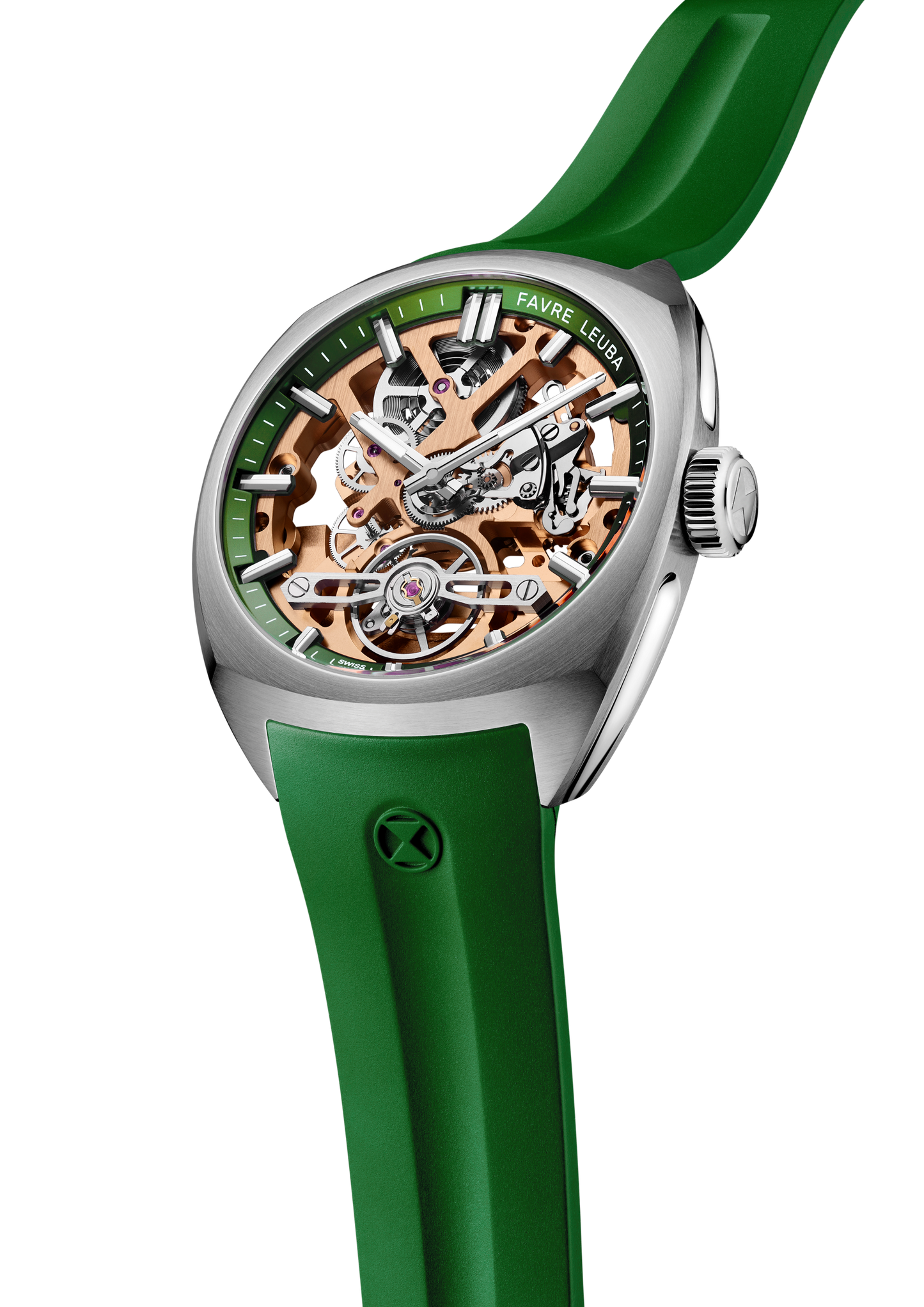Favre Leuba  Chief Skeleton Gold Movement Green