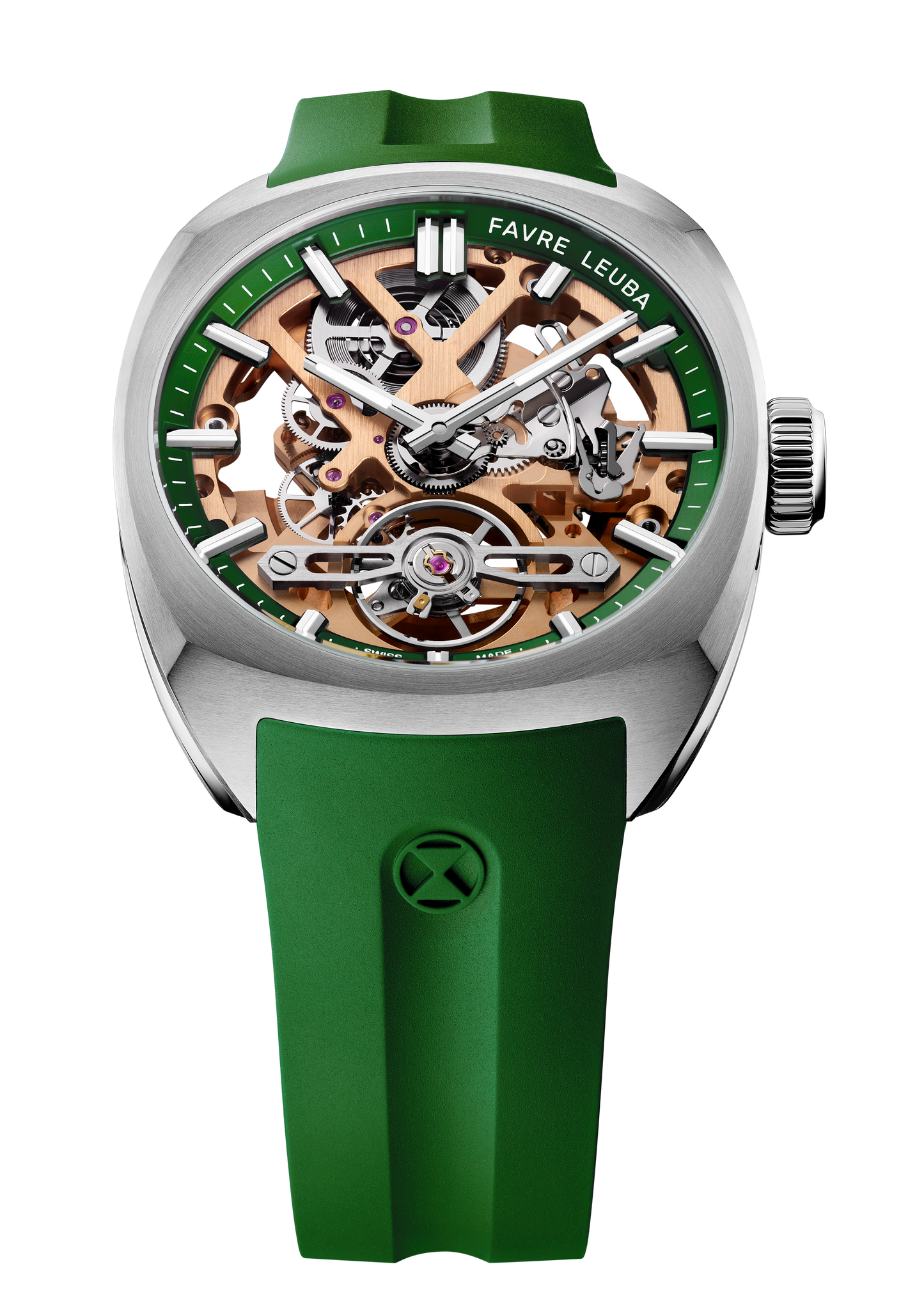 Favre Leuba  Chief Skeleton Gold Movement Green