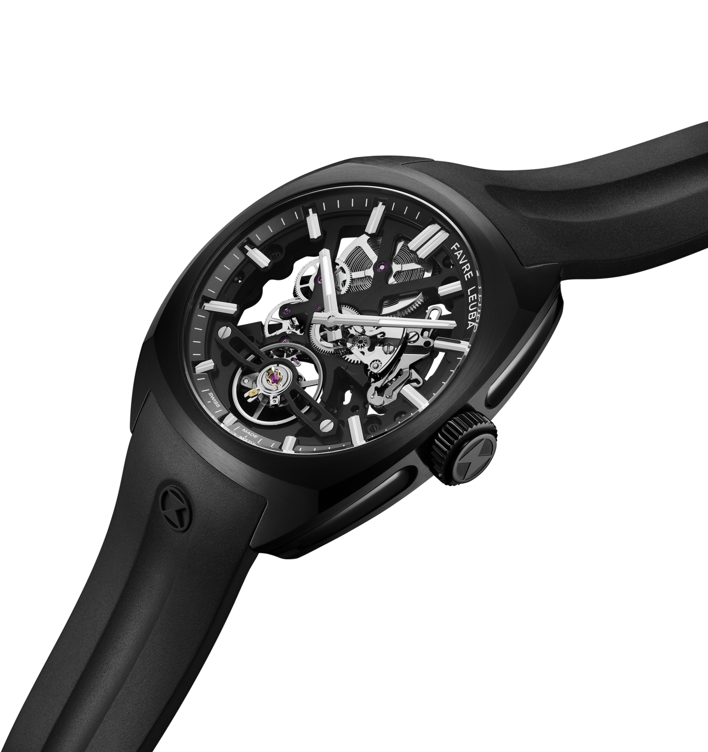 Favre Leuba  Chief Skeleton DLC Black