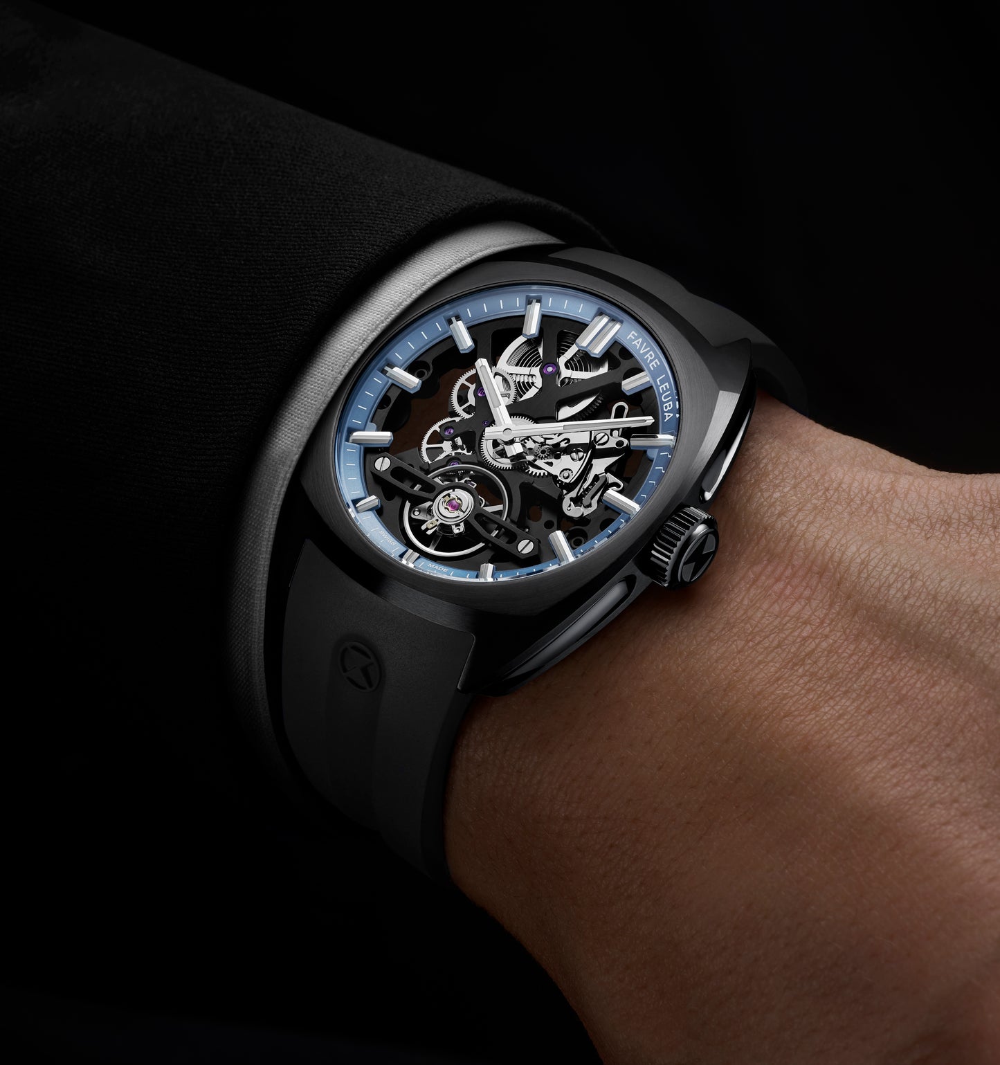 Favre Leuba  Chief Skeleton DLC Ice Blue