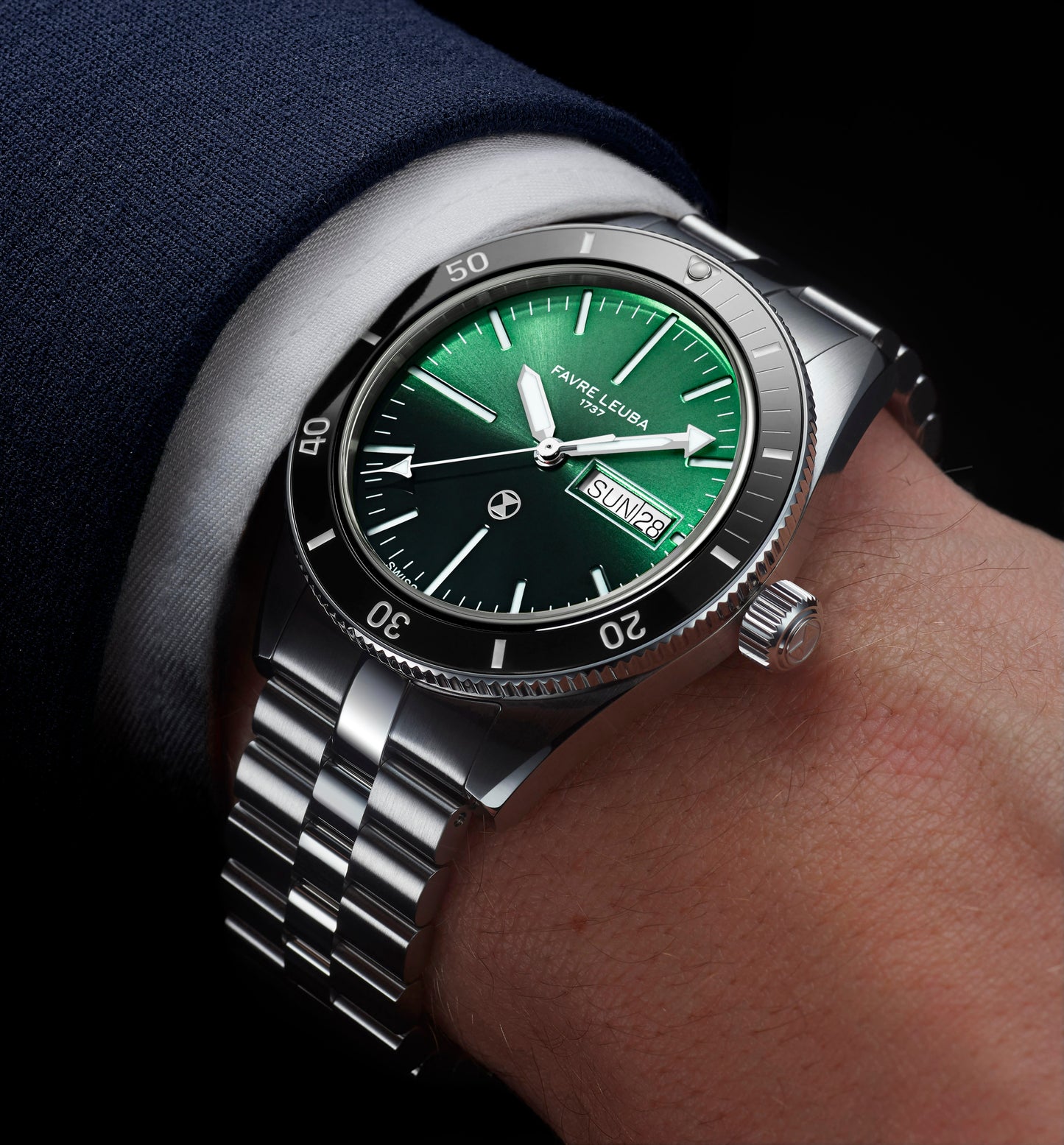 Favre Leuba Deep Raider Day Date Watch