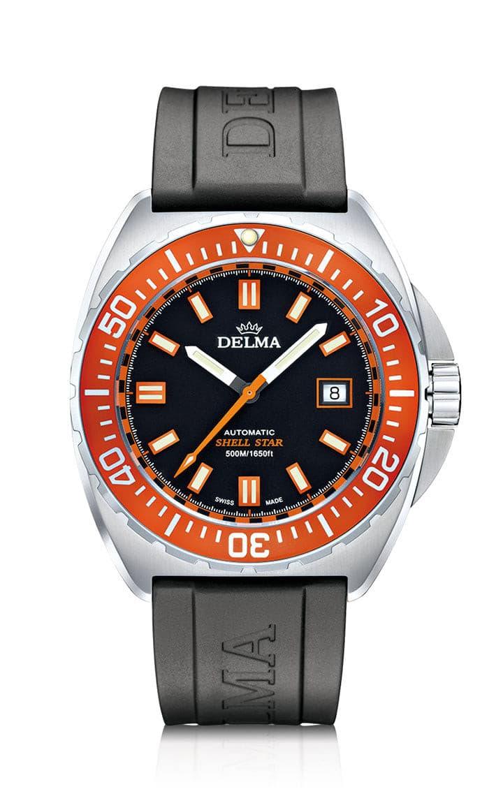 Deep Shell Watch DELMA SHELL STAR AUTOMATIC ORANGE – Veritime Watches