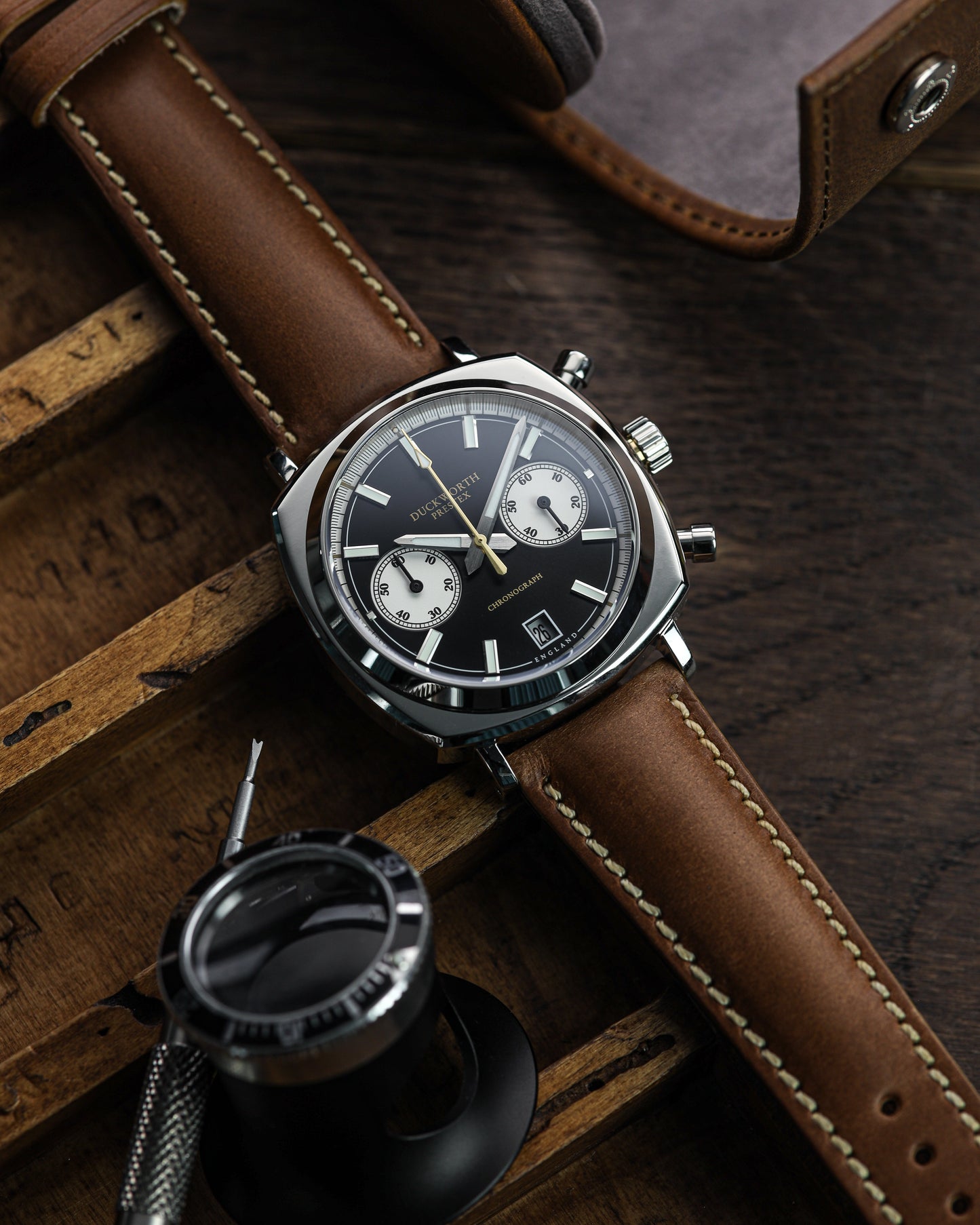 Duckworth Prestex Chronograph 42 Black