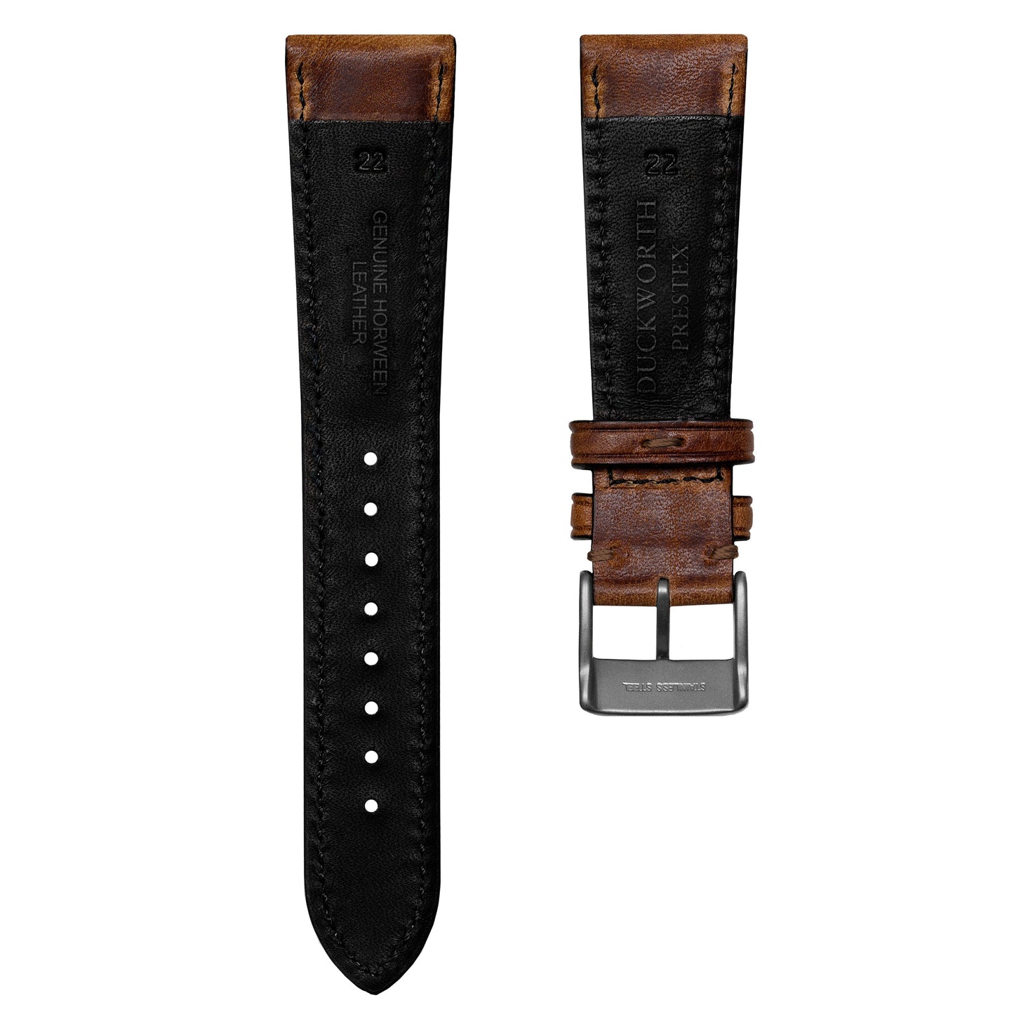 Tan Brown Horween Genuine Leather Padded Strap
