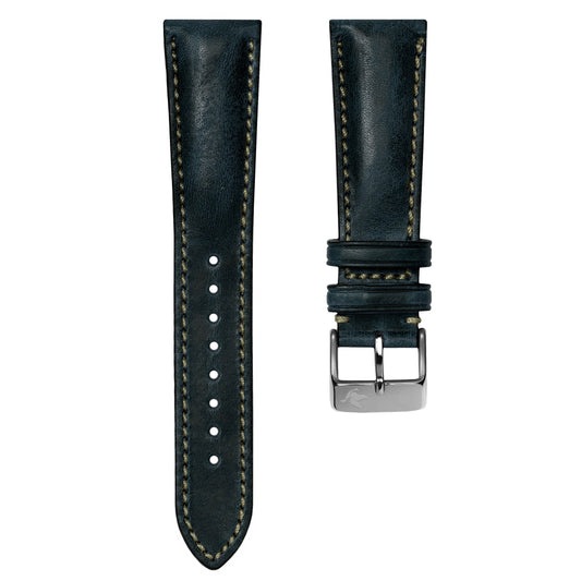 Dark Blue Horween Genuine Leather Strap