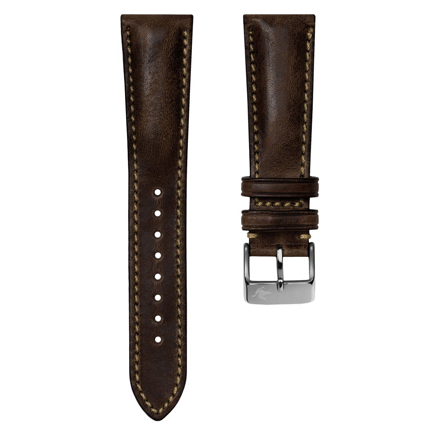 Chestnut Brown Horween Genuine Leather Strap