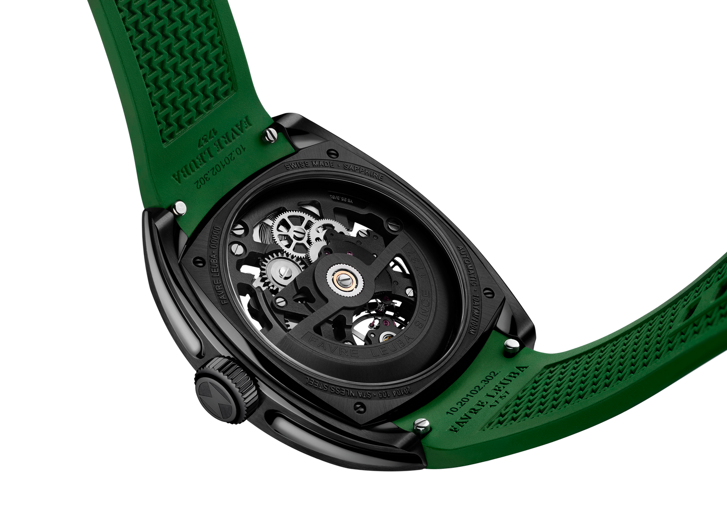 Favre Leuba  Chief Skeleton DLC Green