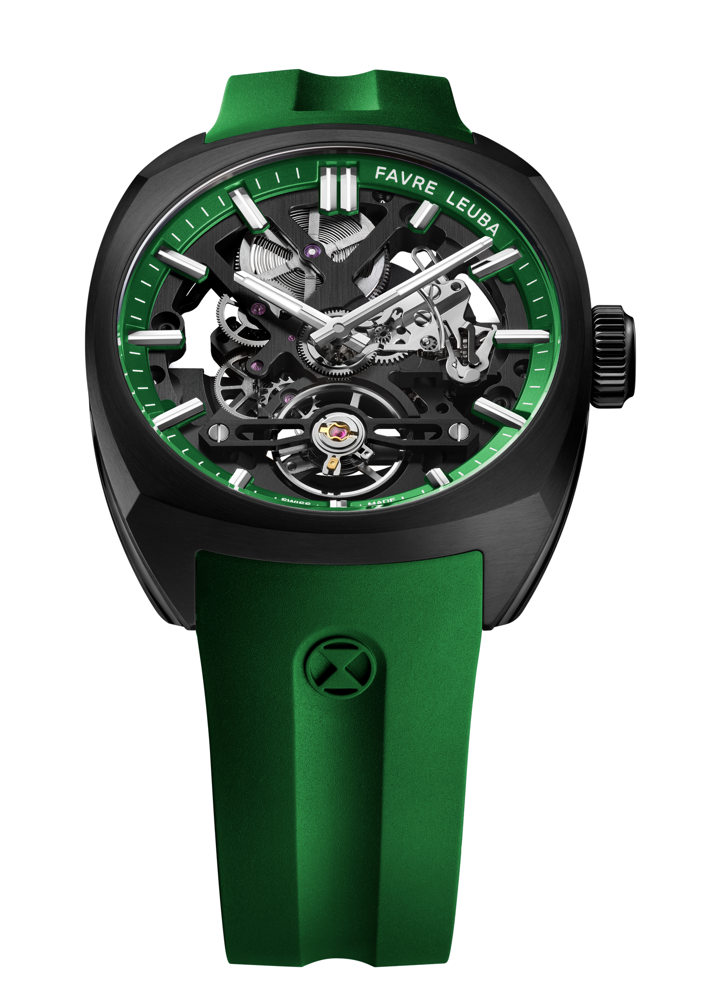 Favre Leuba  Chief Skeleton DLC Green