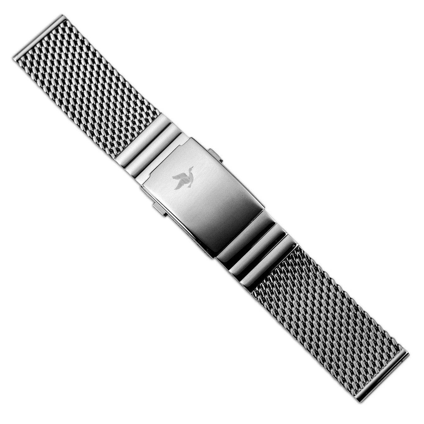 Mesh bracelet 22mm with folding clasp