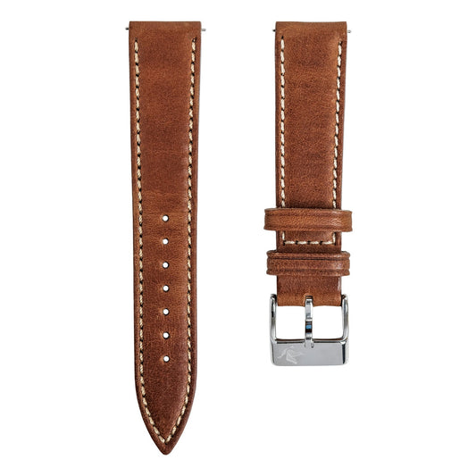 Light Brown Horween Genuine Leather Strap