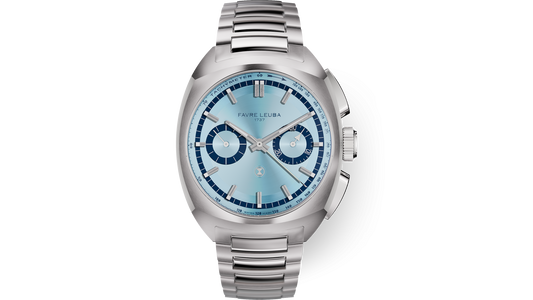 Favre Leuba Chief Chronograph Ice Blue Dial