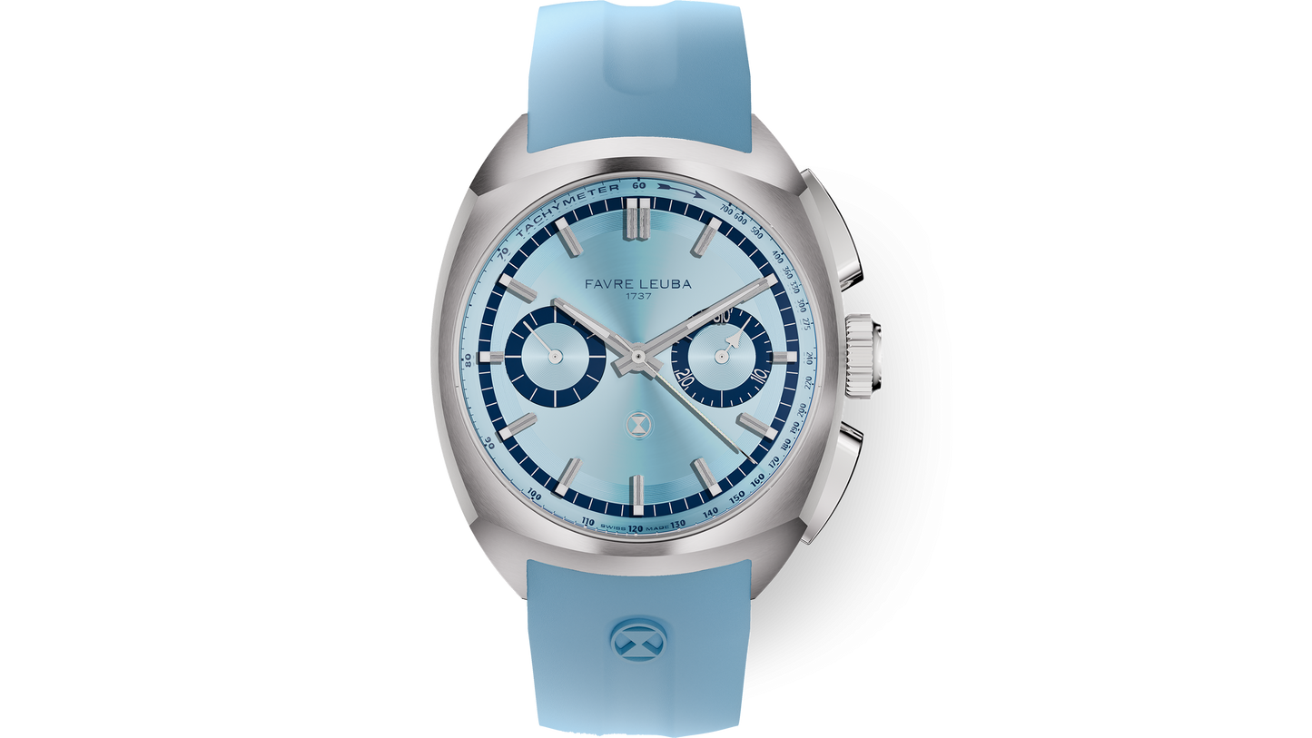 Favre Leuba Chief Chronograph  Ice Blue Dial