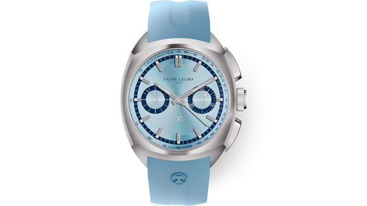 Favre Leuba Chief Chronograph  Ice Blue Dial