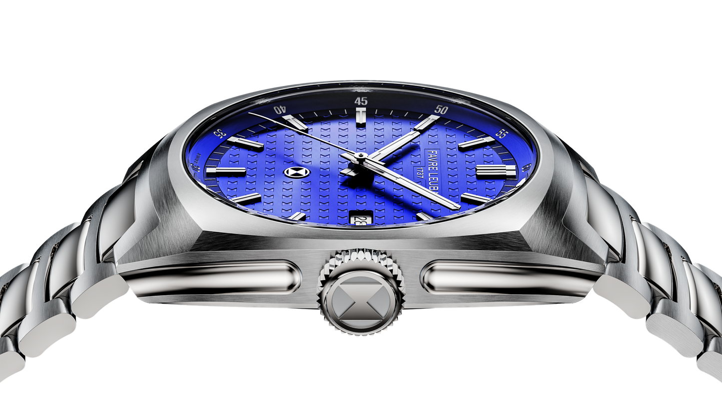 Favre Leuba  Chief Date Blue Dial