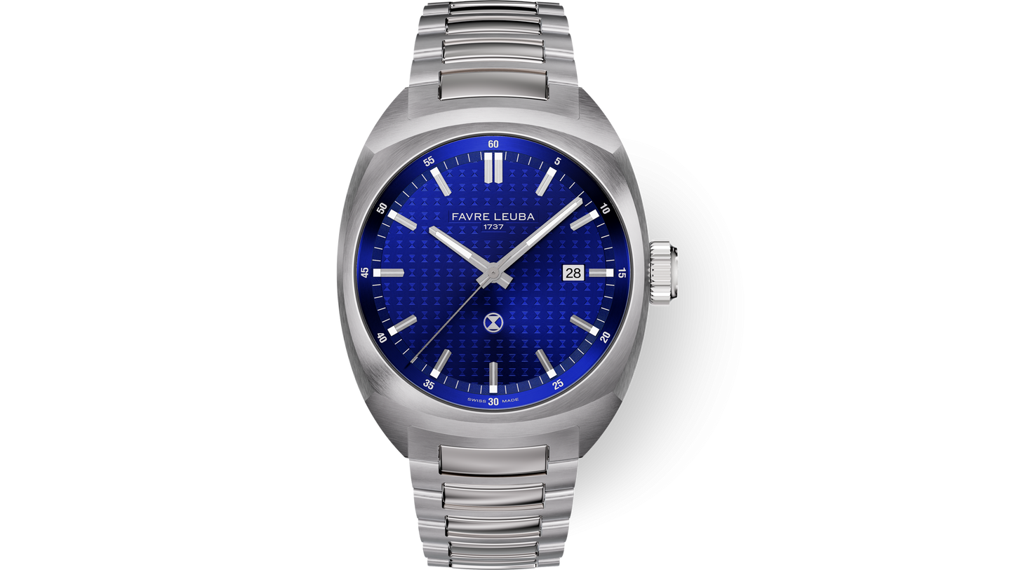 Favre Leuba  Chief Date Blue Dial