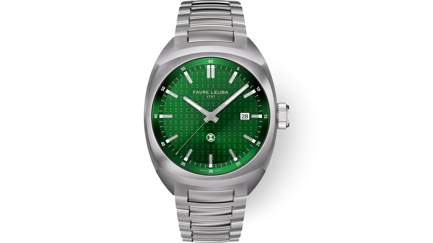 Favre Leuba  Chief Date Green Dial