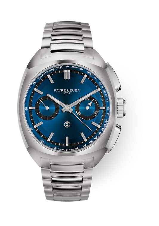 Favre Leuba Chief Chronograph Blue Dial
