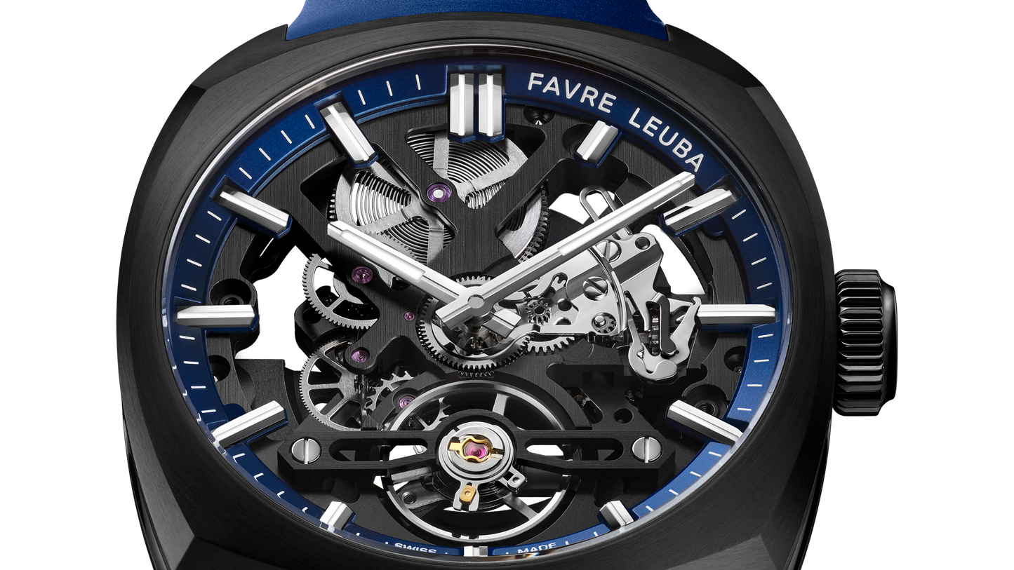 Favre Leuba  Chief Skeleton DLC Blue