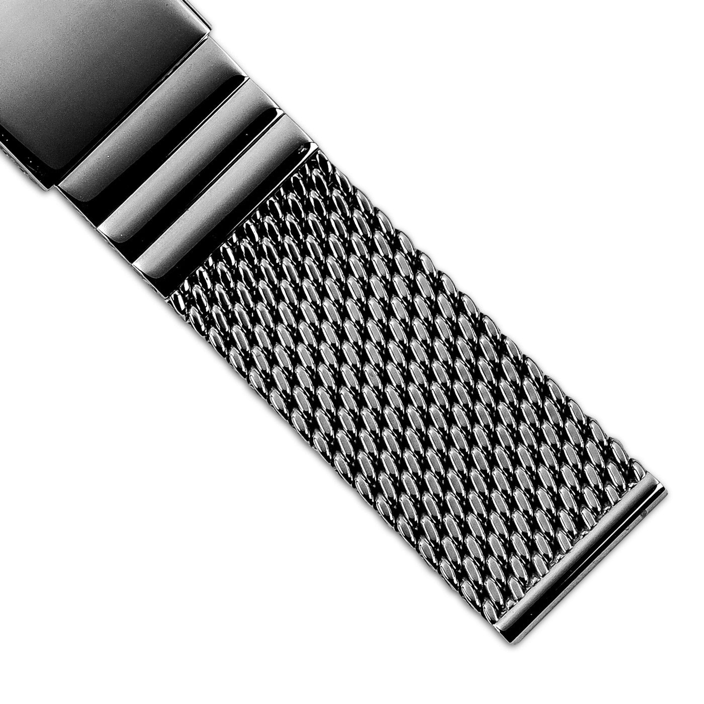 Mesh bracelet 22mm with folding clasp